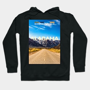 Alabama Travel Poster Hoodie